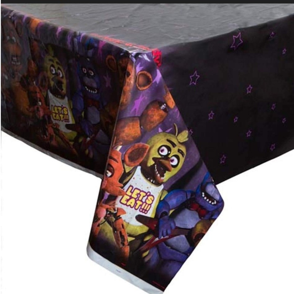 2018 Five Nights at Freddys Plastic Table Cover 54 x 84 Inch Party Supplies FNAF